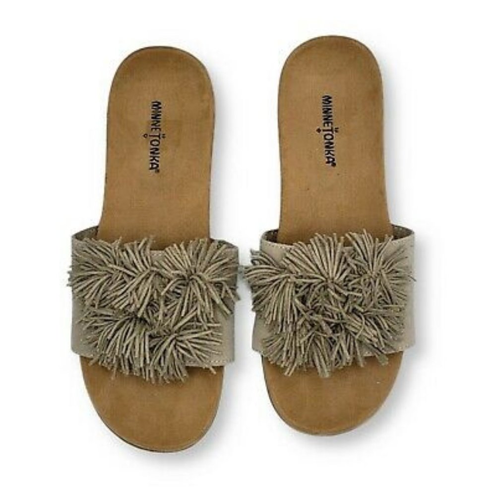 Minnetonka Suede Frankie Sandals